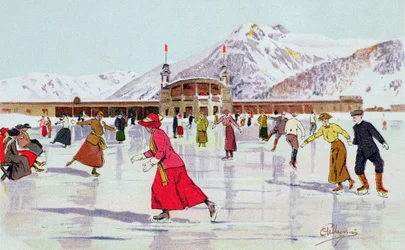 Skridskobanan i Davos, Schweiz